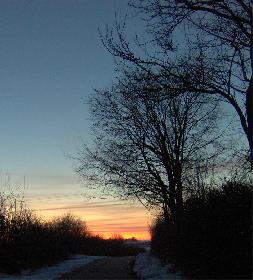 Sonnenuntergang im Mrz