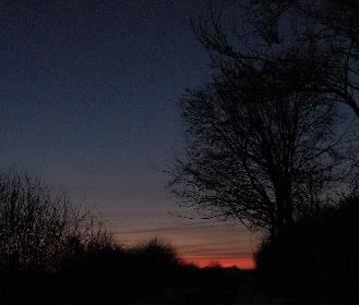 Sonnenuntergang im M�rz, ein paar Minuten sp�ter :)