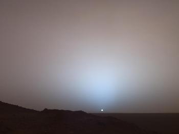 Sonnenuntergang auf dem Mars