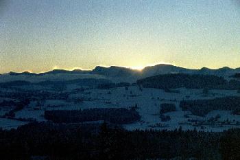 Sonnenaufgang ber den Alpen (1)