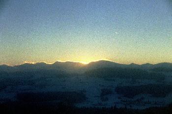 Sonnenaufgang ber den Alpen (3)