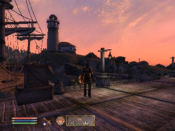 Der Leuchtturm von Anvil am Abend, einer der schnsten Orte in der ganzen Spielewelt (1024x768)