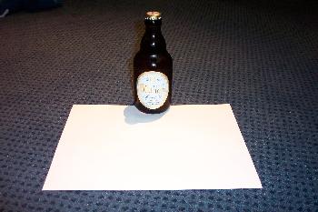 Bierflasche mit DIN A4-Blatt ffnen Teil 1