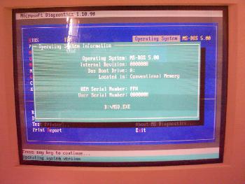 IBM PC 5150 - OS Information