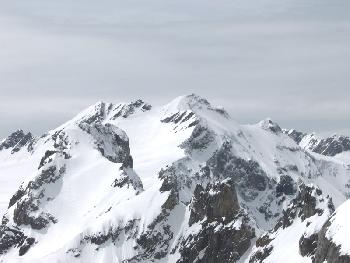 Blick zum Clariden (3267 m . NN)