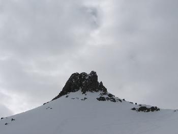 Morgens auf dem Weg zum Spitzmeilen (2501 m)