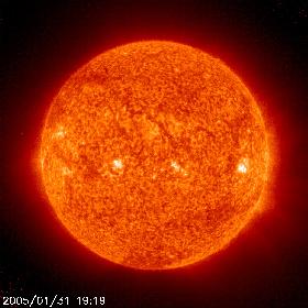 Sonne (Aufnahme des SOHO Observatoriums mit Filtereinsatz)