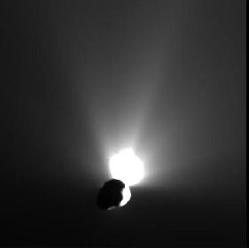 Deep Impact Mission - Aufnahme des Kometen Tempel 1 ca. 30 Min nach dem Aufprall des Impactors